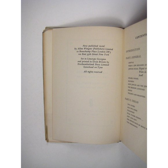 Milk and Honey Israel Explored by Mikes George Hardcover Dust Jacket FAIR - Picture 4 of 8